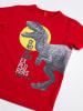 Denokids 2-delige outfit "Dino" rood/grijs