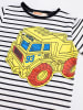 Denokids 2-delige outfit "93 Truck" wit/geel