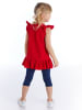 Denokids 2-delige outfit "Sailor Cat" rood/donkerblauw