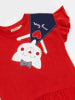 Denokids 2-delige outfit "Kitty" rood/donkerblauw