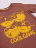 Denokids 2-delige outfit "Cool Gang" bruin/groen