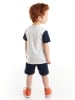 Denokids 2-delige outfit "Seagull" wit/donkerblauw