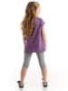 Denokids 2tlg. Outfit "Leopard" in Lila/ Grau