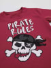 Denokids 2-delige outfit "Pirate Rules" rood/antraciet