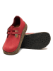 Comfortfusse Leren instappers rood