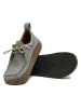 Comfortfusse  Leder-Schnürschuhe in Grau
