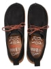Comfortfusse Leder-Schnürschuhe in Schwarz