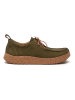 Comfortfusse Leren veterschoenen kaki