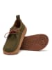 Comfortfusse Leren veterschoenen kaki