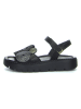 Think! Leder-Sandalen "Sing" in Schwarz