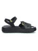 Think! Leder-Sandalen "Sing" in Schwarz