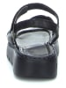 Think! Leder-Sandalen "Sing" in Schwarz