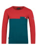 Trollkids Functioneel shirt "Bergen" petrol/rood