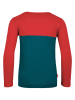 Trollkids Functioneel shirt "Bergen" petrol/rood