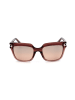 Swarovski Damen-Sonnenbrille in Braun/ Rosa