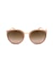 Swarovski Damen-Sonnenbrille in Rosa-Gold/ Khaki