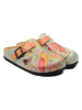 Calceo Clogs in Hellblau/ Bunt
