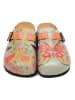 Calceo Clogs in Hellblau/ Bunt
