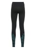 Odlo Laufleggings "Zeroweight Print" in Schwarz