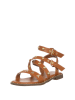 Patrizia Pepe Leder-Sandalen in Hellbraun