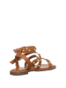 Patrizia Pepe Leder-Sandalen in Hellbraun