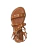 Patrizia Pepe Leder-Sandalen in Hellbraun