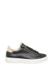 Patrizia Pepe Leder-Sneakers in Schwarz/ Gold