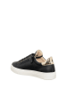 Patrizia Pepe Leder-Sneakers in Schwarz/ Gold
