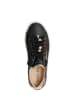 Patrizia Pepe Leder-Sneakers in Schwarz/ Gold