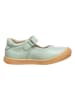 kmins Leren ballerina's met bandje turquoise
