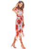 Awama Kleid in Rot/ Weiß