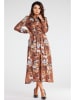 Awama Kleid in Hellbraun