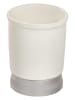 Idesign Kubek łazienkowy "Bexley" w kolorze białym - wys. 10,2 cm