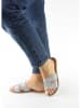 Sixth Sens Slippers zilverkleurig