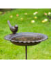 Garden Hero Vogelbad in Antikbraun - (H)79,5 x Ø 19 cm