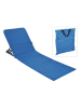 Nature Fellow Strandligstoel blauw - (B)47 x (H)52 x (D)145 cm