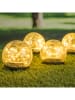 Garden Hero Solarne lampy ogrodowe LED (4 szt.) w kolorze ciepłej bieli - Ø 10 cm