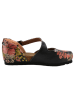 Goby Leder-Ballerinas in Schwarz/ Rot