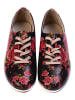 Goby Leder-Sneakers in Schwarz/ Rot