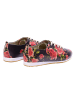 Goby Leder-Sneakers in Schwarz/ Rot