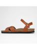 Blue Bay Sandalen "Linda" in Hellbraun