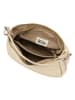 Mia Tomazzi Leder-Schultertasche "Molise" in Gold - (B)30 x (H)20 x (T)8 cm