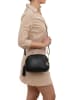 Mia Tomazzi Leren schoudertas "Gradisca" zwart - (B)22,5 x (H)16 x (D)7 cm
