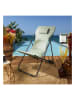 Garden Spirit Liegestuhl "Corfou" in Khaki - (B)55 x (H)89 x (T)81 cm