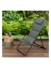 Garden Spirit Liegestuhl "Corfou" in Khaki - (B)55 x (H)89 x (T)81 cm
