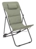 Garden Spirit Liegestuhl "Corfou" in Khaki - (B)55 x (H)89 x (T)81 cm