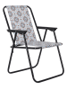 Garden Spirit Krzesła składane (2 szt.) w kolorze czarnym ze wzorem - 51 x 73 x 38 cm