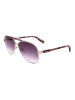 Longchamp Damskie okulary przeciwsłoneczne w kolorze złoto-brązowo-fioletowym