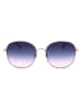 Longchamp Damskie okulary przeciwsłoneczne w kolorze złoto-niebiesko-jasnoróżowym