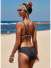 Coconut Sunwear Bikini w kolorze szarym ze wzorem